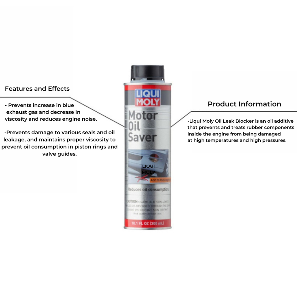 LIQUI MOLY Engine Oil Leak Blocker Oil Saver 300ml | Shopee Philippines
