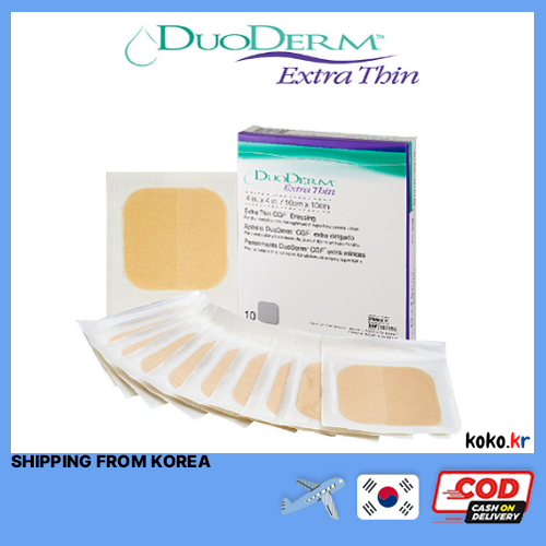 Medicazione in idrocolloide sterile nu derm sottile assorbente 10x10 10