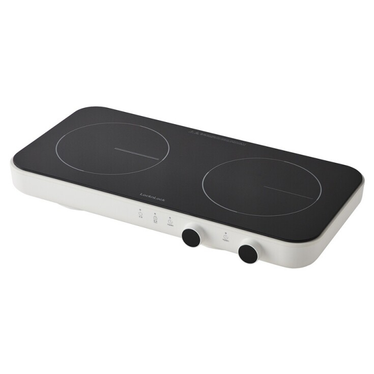 LocknLock Square 2 burner Induction Plate IH Pot Pan Container Clean