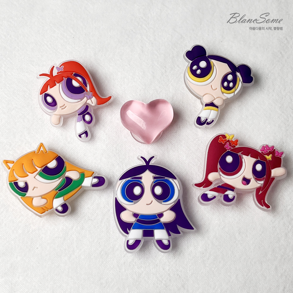 New Jeans X powerpuff girl character CROCS JIBBITZ Ver.2 Shopee