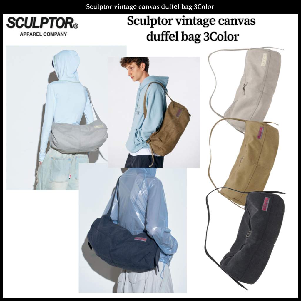 Vintage canvas duffle bag sales