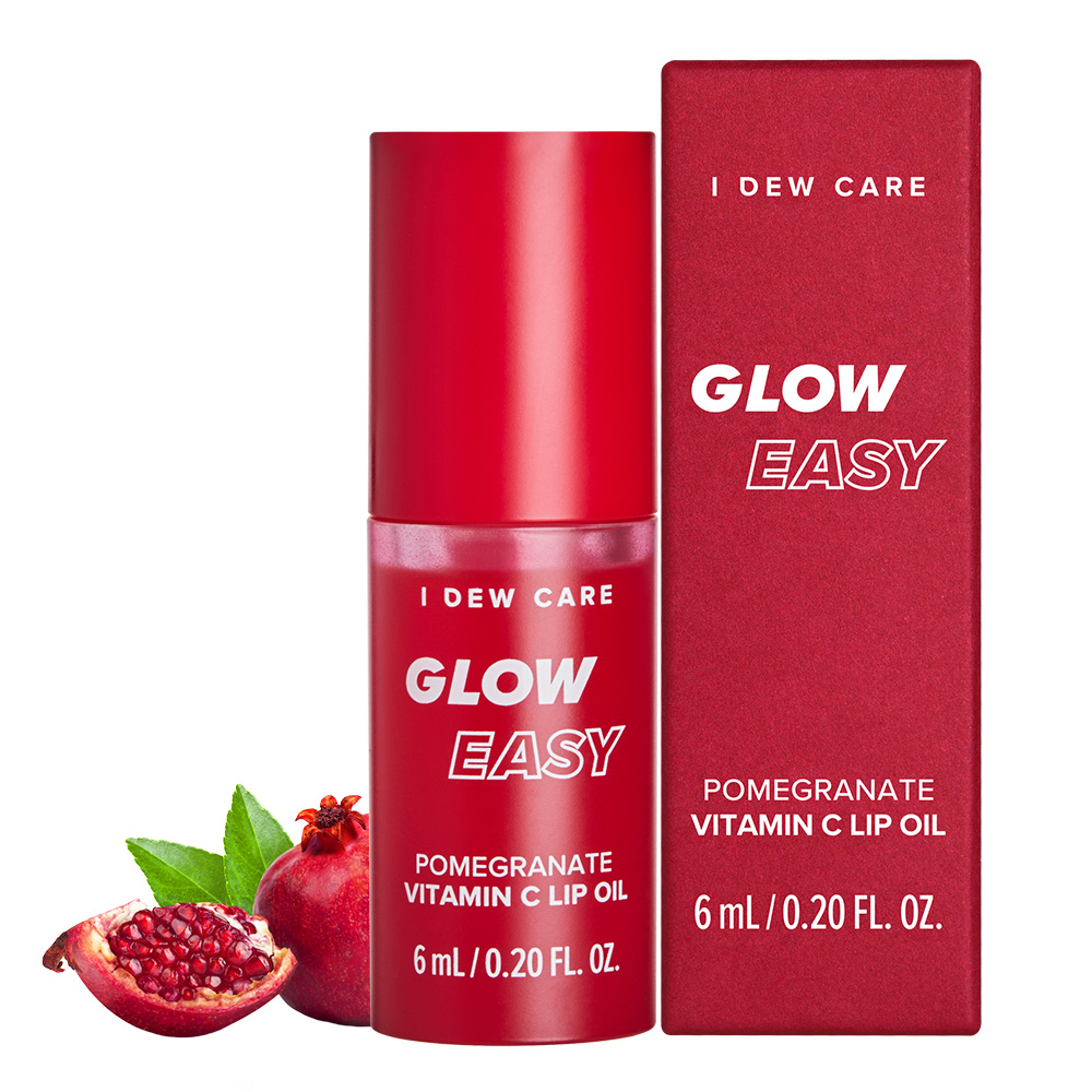 glow easy vitamin c lip oil I DEW Care, Glow Easy, Vitamin C Lip Oil, Pomegranate main image 1
