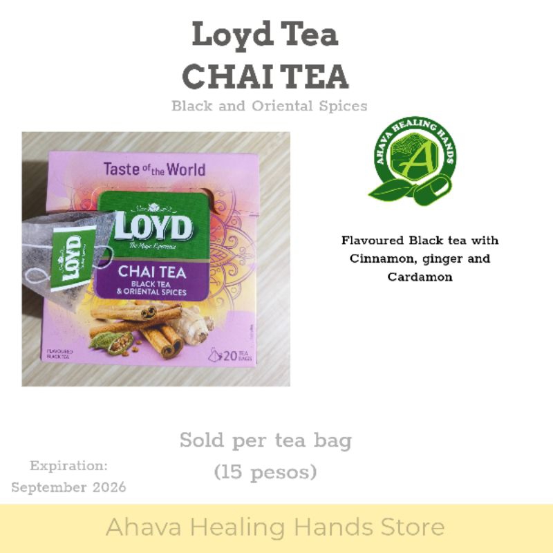 LOYD Chai tea (Black and Oriental Spices) Sold per piece/tea bag ...