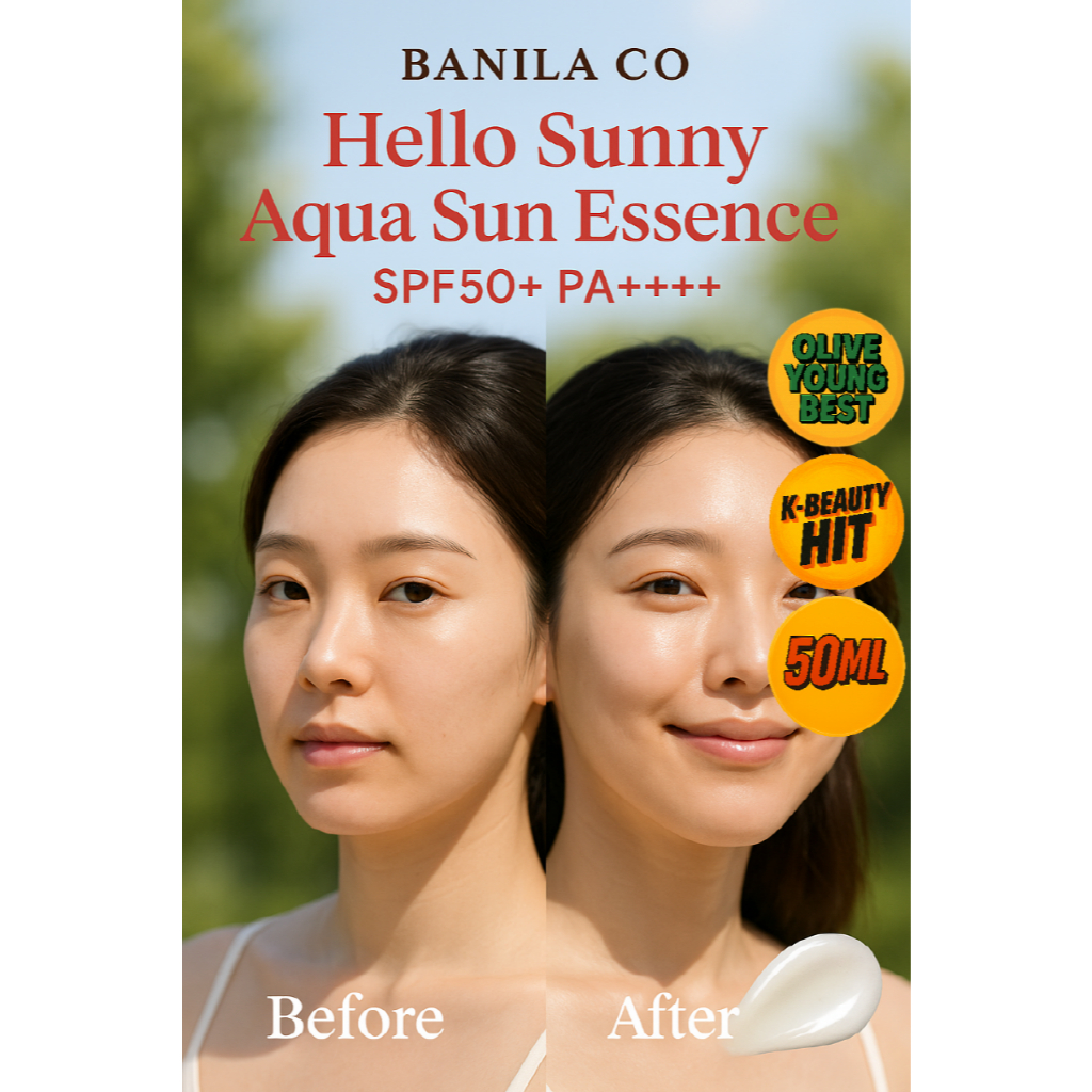 [BANILA CO] Hello Sunny Aqua Sun Essence SPF50+ PA++++ 50ml | K-Beauty ...