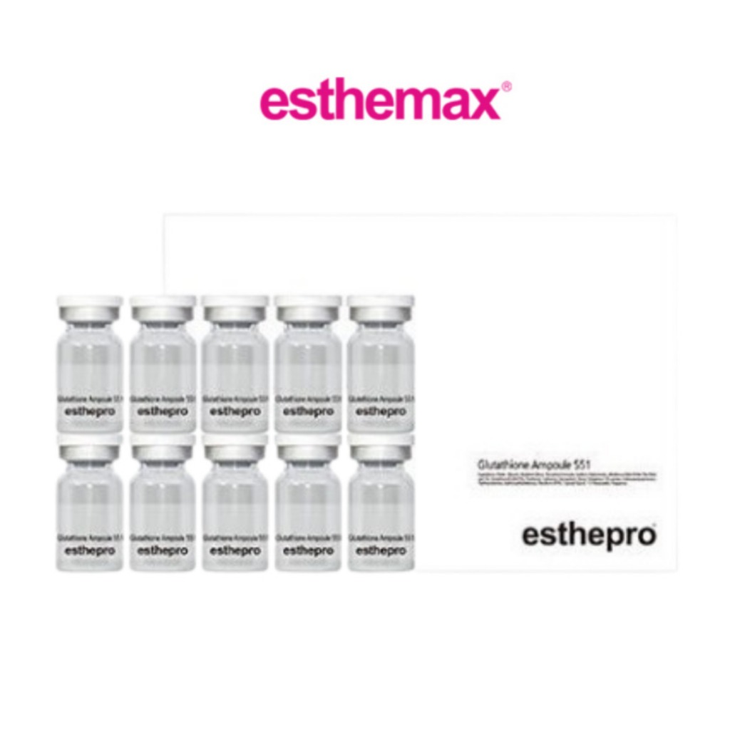 esthemax glutathione ampoule 551 Esthepro Glutathione Ampoule 551 (8ml x10) | Korean Facial Ampoule for Skin  Hydration & Daily Care | All Skin Types