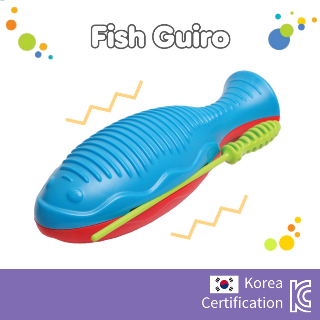 Fish Guiro musical toys for 1 year old rhythmic instruments | Shopee ...