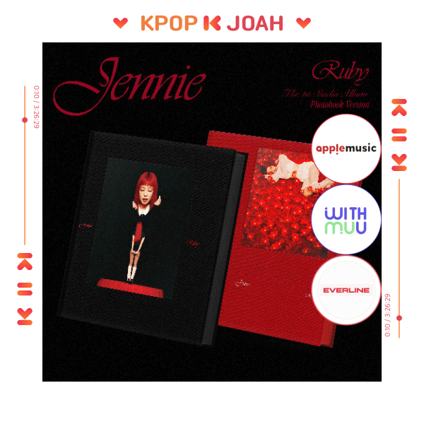 Blackpink Vinyl BLACKPINK JENNIE RUBY Album 2 Ver SET/2CD+2