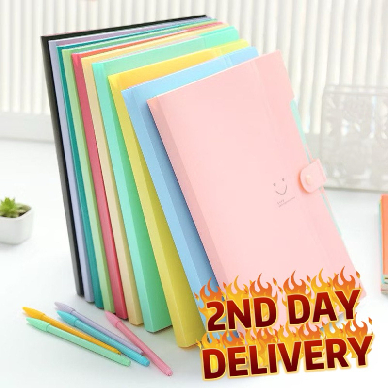 SG Letter A4 Paper 5 Pockets Expanding File Folder Pockets Accordion ...