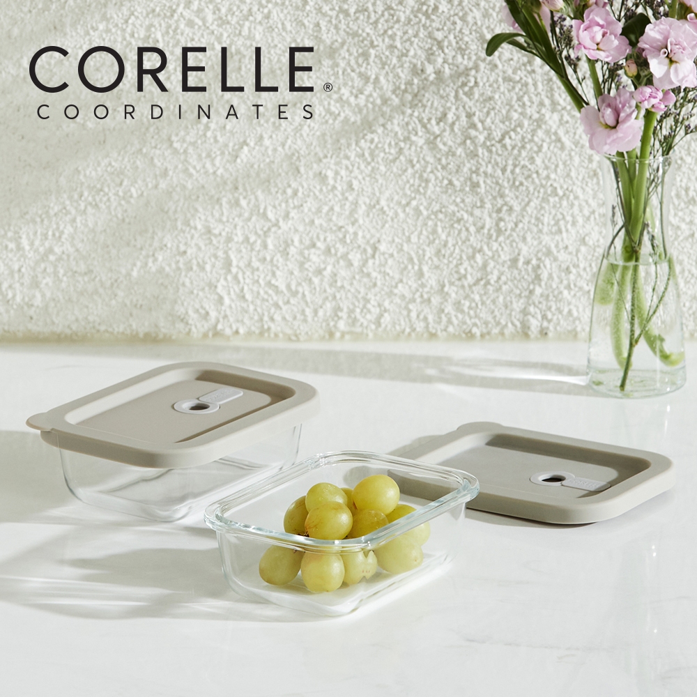 Corelle Rectangular Glass Food Storage Container 2p (400ml) BPA Free ...