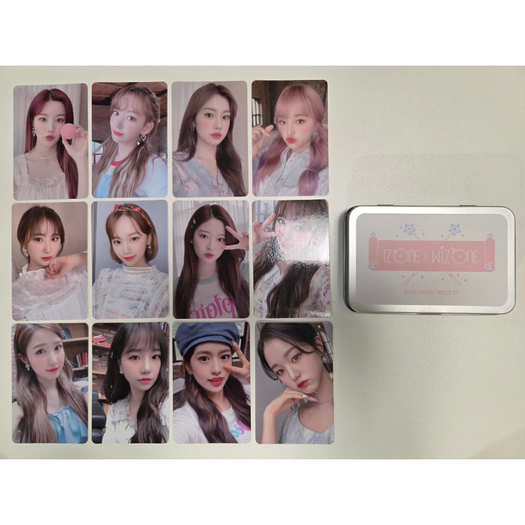 iZone 2nd Membership / Fanclub Photocard Set with Tincase | Shopee ...