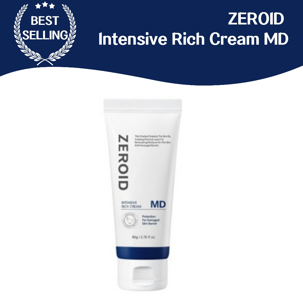 ZEROID Intensive Rich Cream MD 80g Protection for Damaged Skin Barrier ...