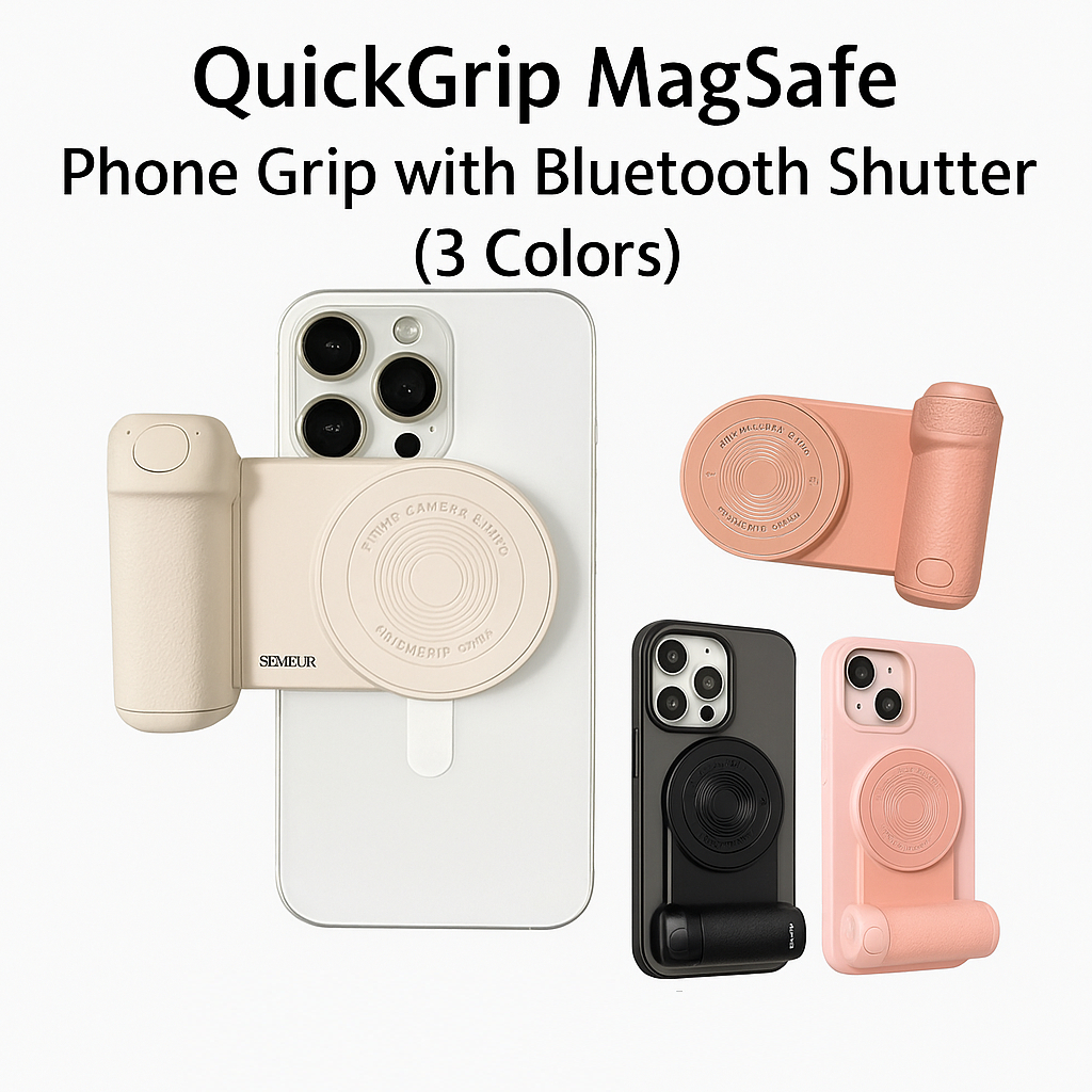 SMARE QuickGrip MagSafe Phone Grip with Bluetooth Shutter– For iPhone ...