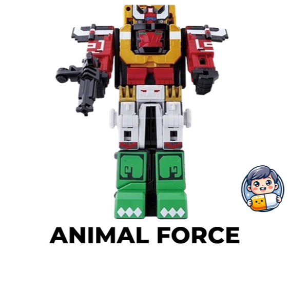 [BANDAI] Power Rangers Animal Force Robot, DX Wild King Cartoon Kid ...