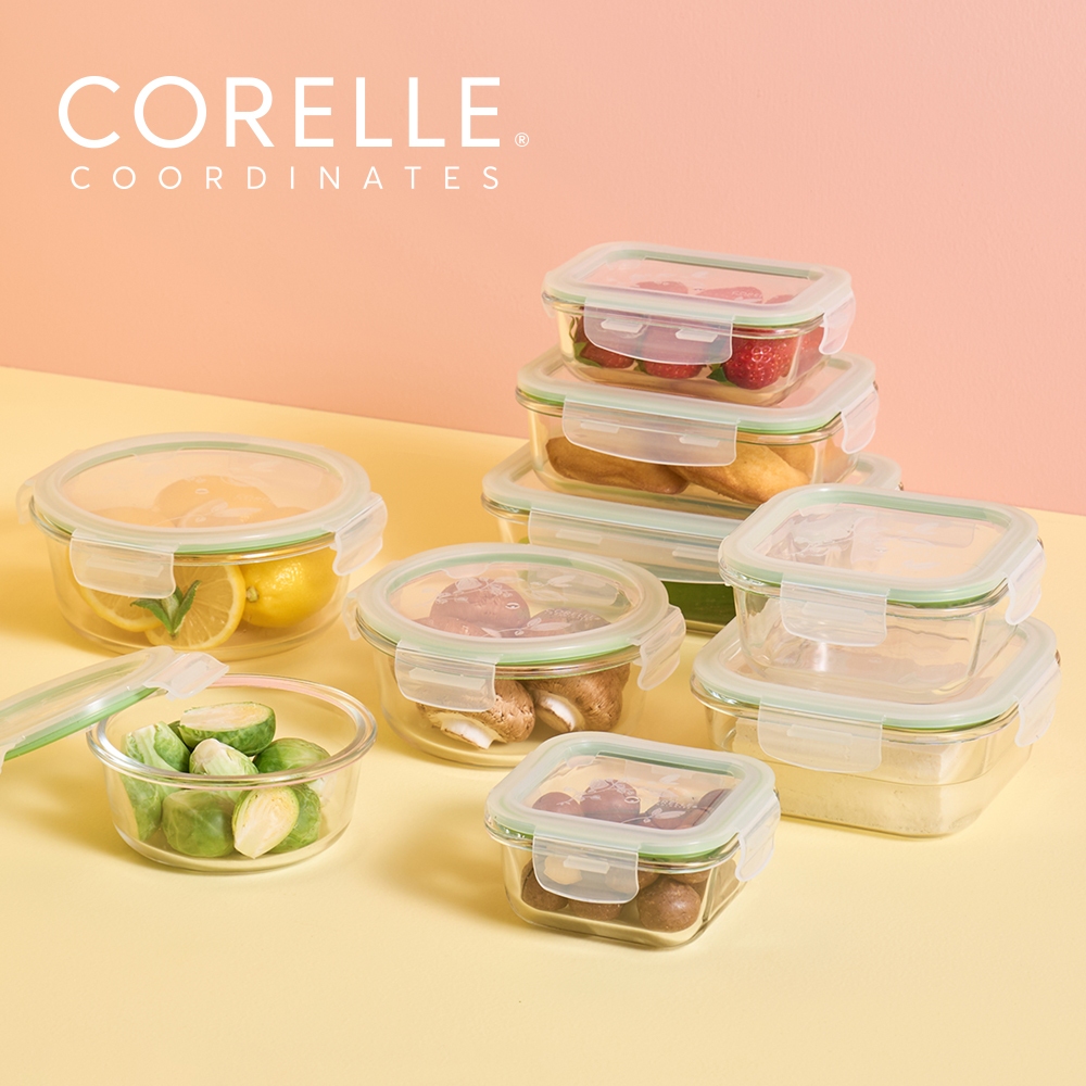 CORELLE BREEZE Food Storage Container Full Set 9p BPA Free | Shopee ...