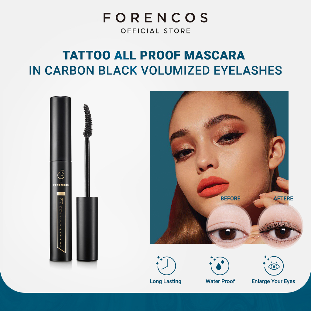 FORENCOS Tattoo All Proof Mascara In Carbon Black Volumized Eyelashes