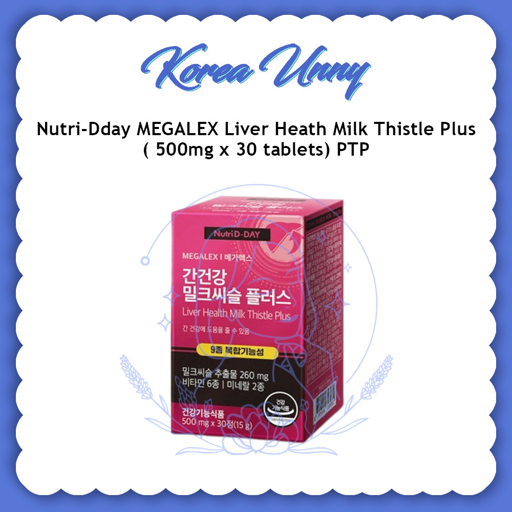 Nutri-Dday MEGALEX Liver Heath Milk Thistle Plus 500mg x 30 tablets ...