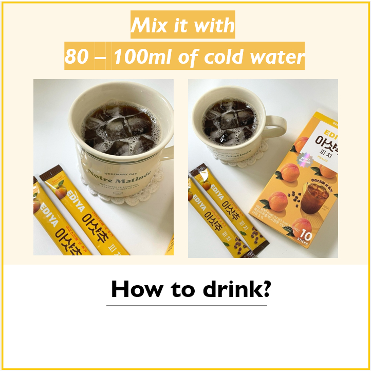 [EDIYA] Iced Tea No Sugar Zero Sugar free Ade Powder 10T 5T bag diet ...