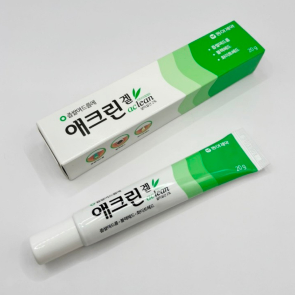 DONGA Pharm. Aclean Gel 20g/pack Inhibits Acne Bacteria Millet Blackhead Whitehead Care with