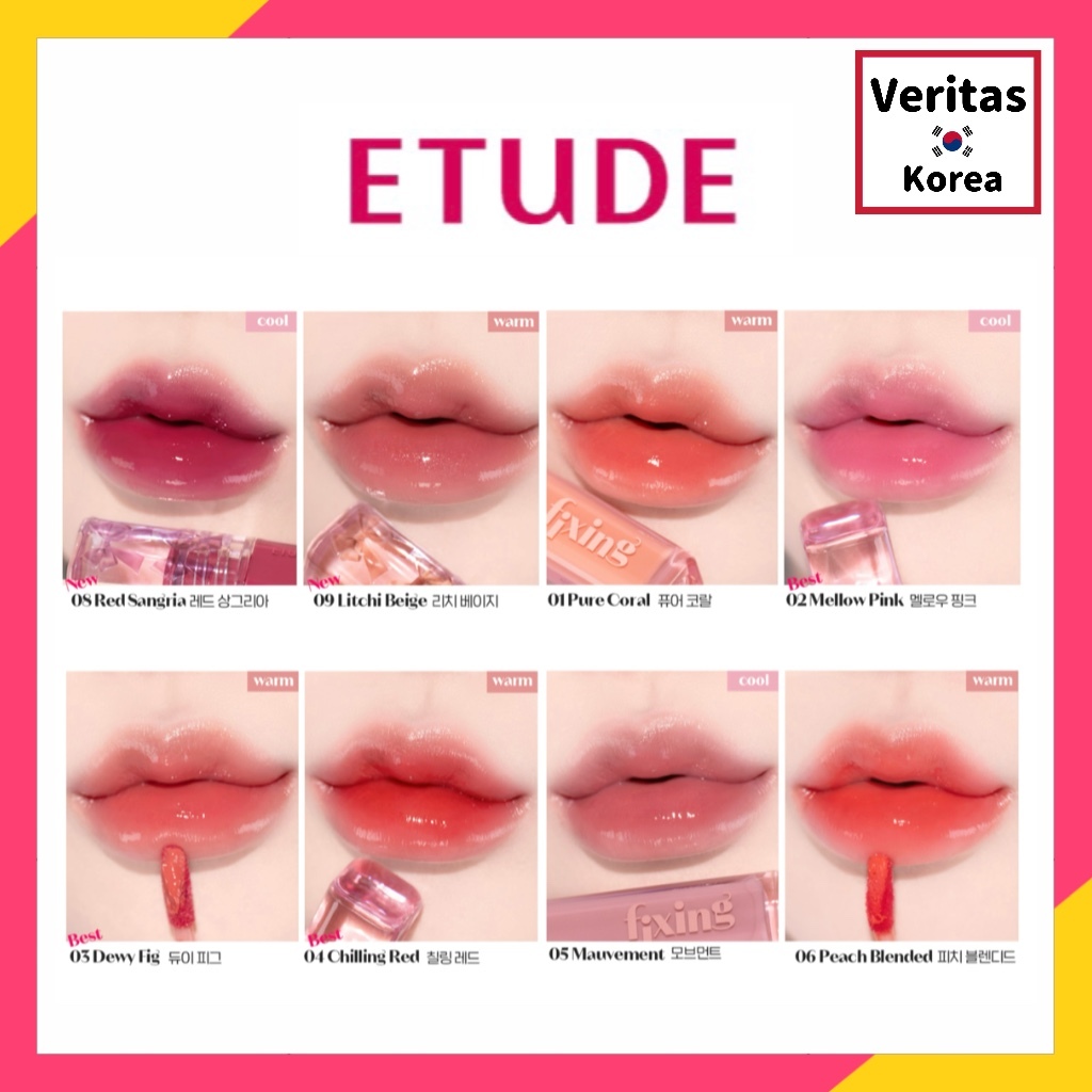 [NEW Color] Etude Glow Fixing Tint 9 Colors Shopee Philippines