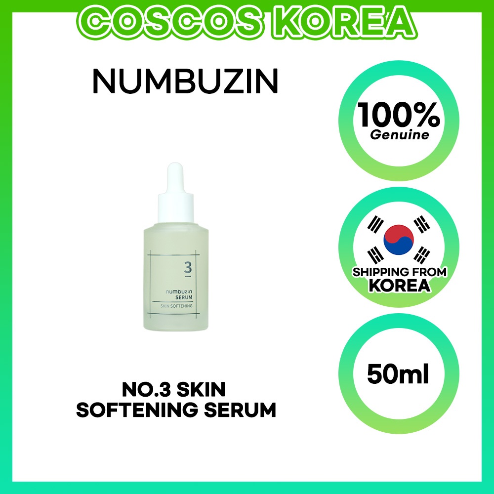 Numbuzin No.3 Skin Softening Serum 50ml / Absorption / hypoallergenic / whitening / wrinkle care