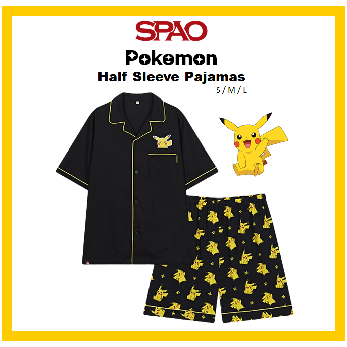 [SPAO] Pokemon Half Sleeve Pajamas S / M / L | Shopee Philippines