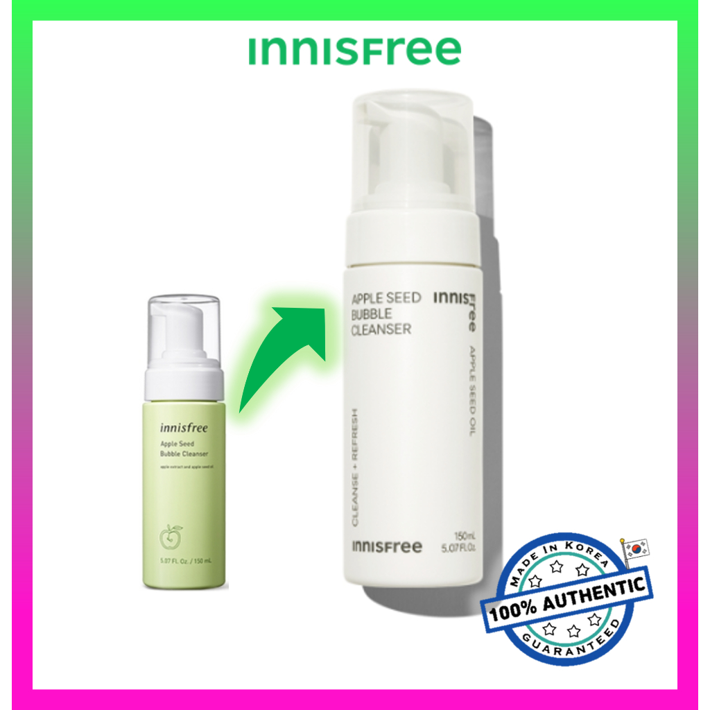 innisfree Apple Seed Bubble Cleanser 150mL (2023 AD) Shopee Philippines