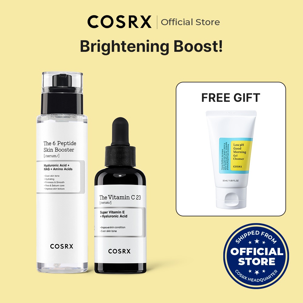 [COSRX OFFICIAL] BRIGHTENING BOOST SET_6 Peptide serum + Pure Vitamin C