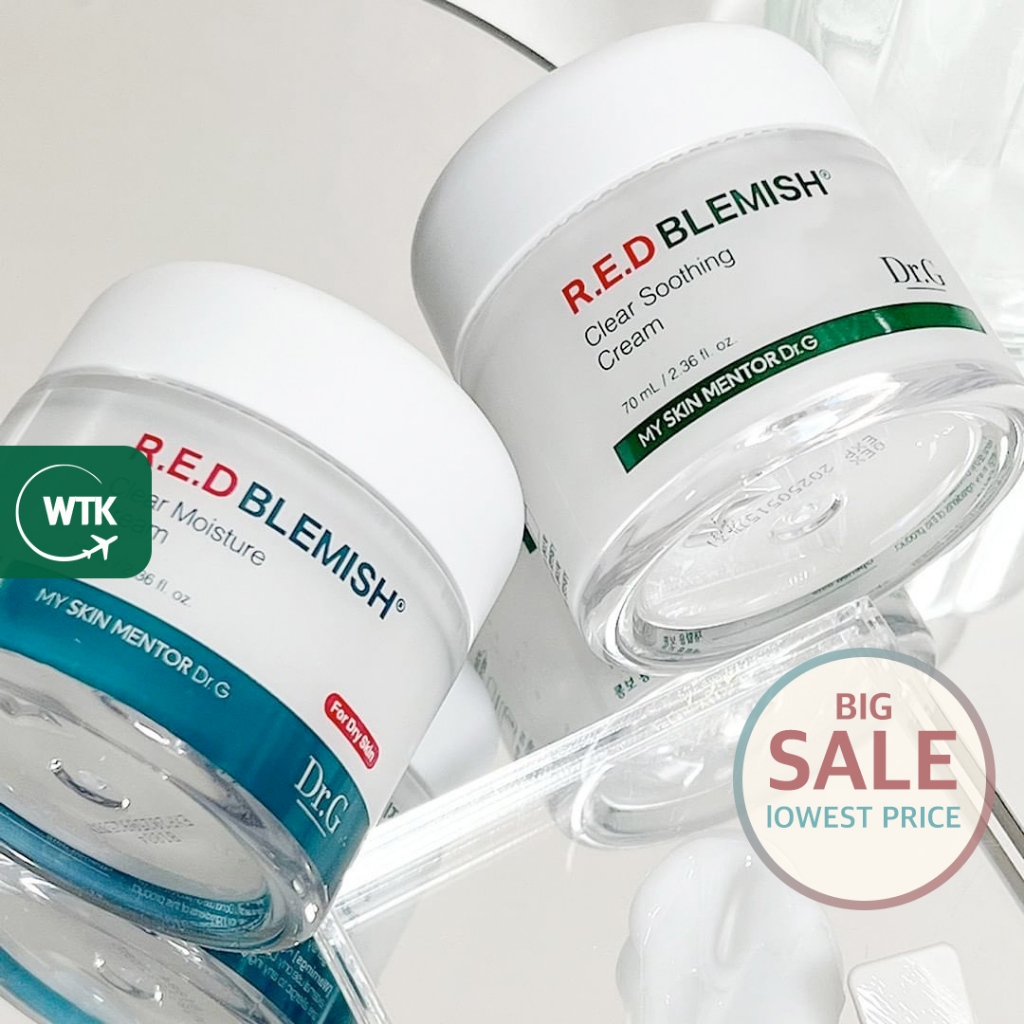 🇰🇷 | [DR.G] RED Blemish Clear Soothing Cream, Mini (10ml*3) | Hydrating ...