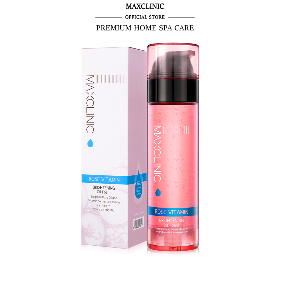 MAXCLINIC ROSE VITAMIN Doppelreinigungsschaum 110g – Make-up-Entferner Mit Rosenöl & Vitaminen