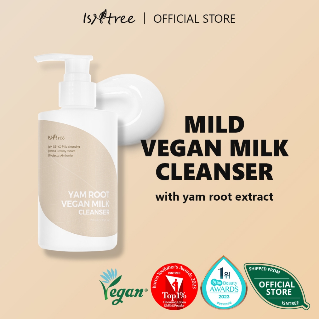 Isntree Yam Root Vegan Milk Cleanser 220ml Shopee Philippines