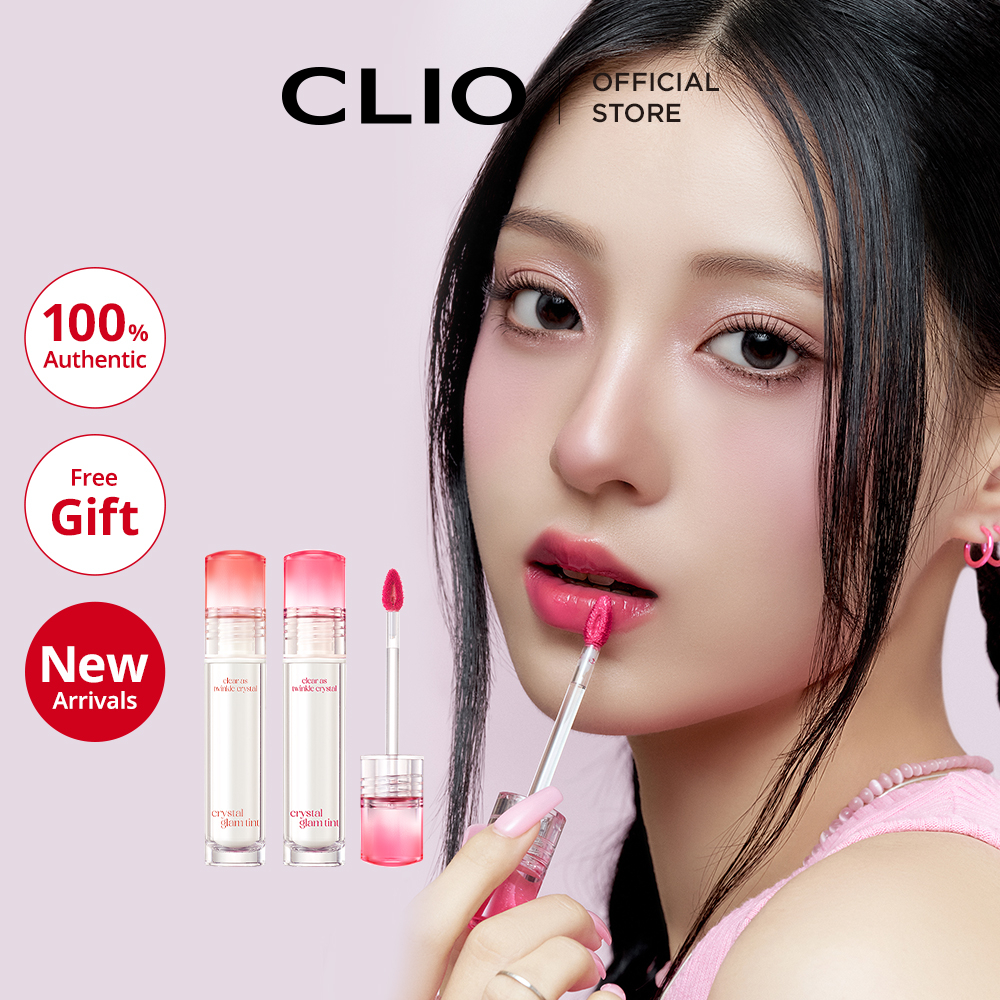 [CLIO] 4 New Colors | Crystal Glam Tint (Watery Lip Gloss,Glow lip tint ...
