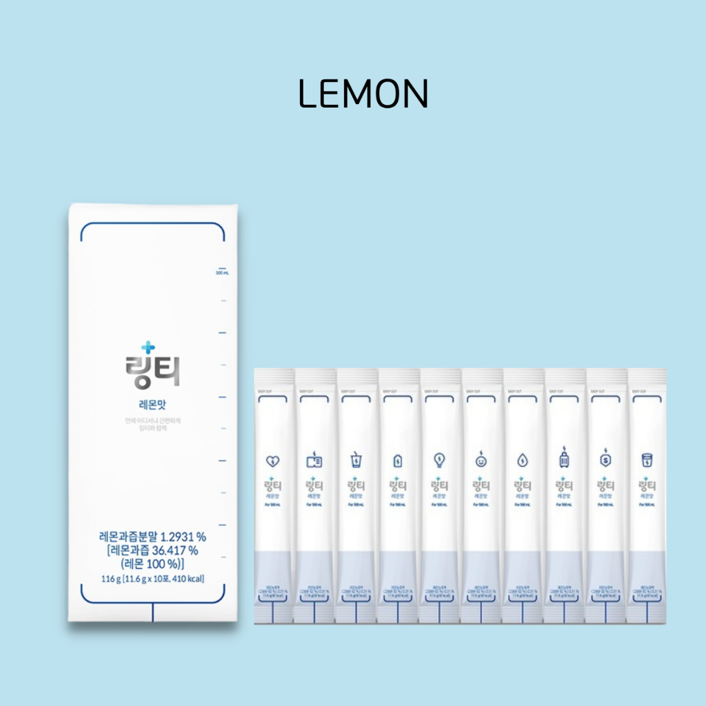 [LINGTEA] hydration energy supplement drink (Lemon & Peach flavor ...