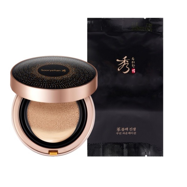 Sooryehan Black Ginseng Cushion Foundation 15g with refill SPF50+ PA ...