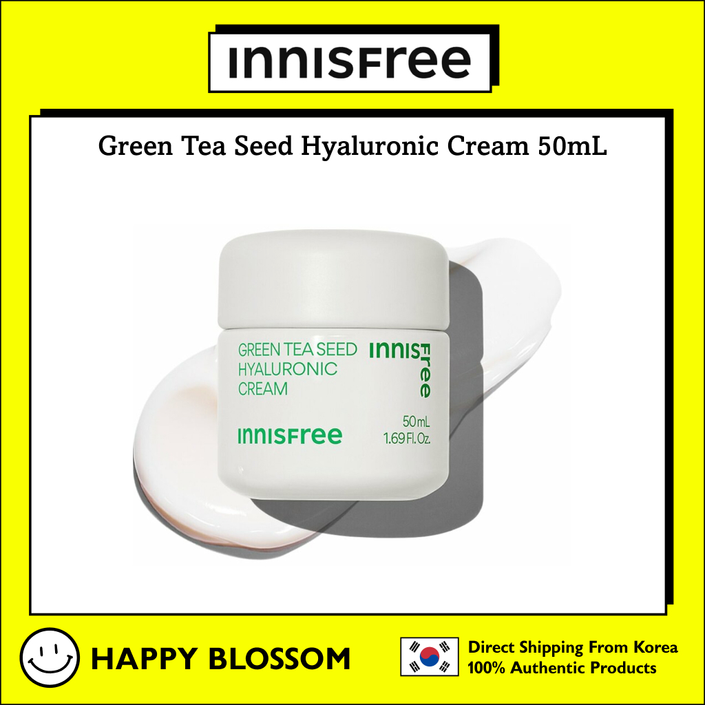 Innisfree Green Tea Seed Hyaluronic Cream 50ml Moisture Hydrating Skin Korea Cosmetic 5840