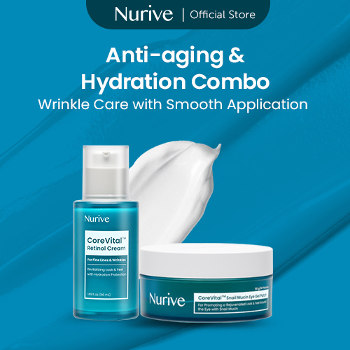 NURIVE Eye Gel Patch + Wrinkle Cream for Wrinkle Total Care. Snail ...