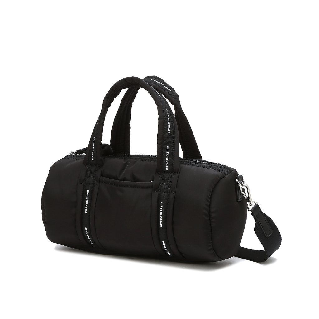 JILL BY JILLSTUART Eddie puffer Black cylinder bag tote