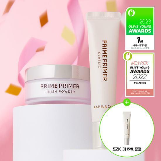 BANILA CO Prime Primer Finish Powder 12g Limited Edition (+Primer 15ml ...