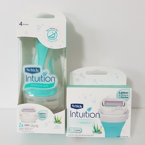 Schick Intuition Sensitive Care Natural Aloe Women's Razor Handle + 5 ...