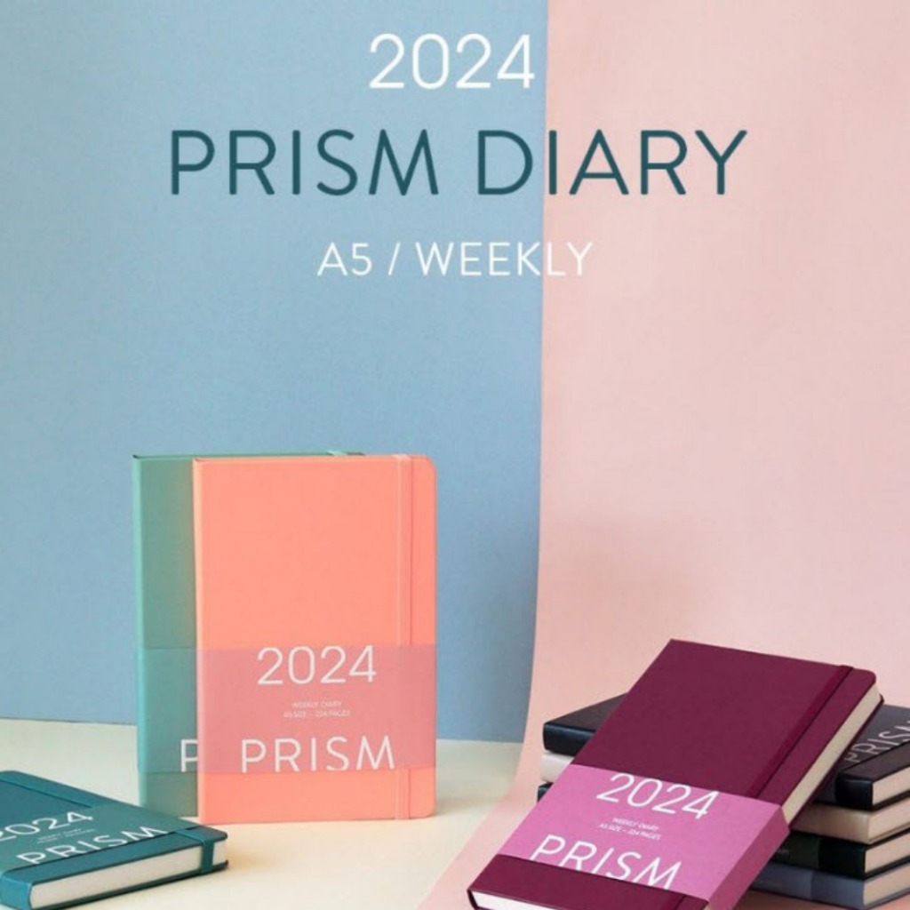 2024 Planner A5 Prism Weekly Diary INDIGO Diary Korean Diary Monthly