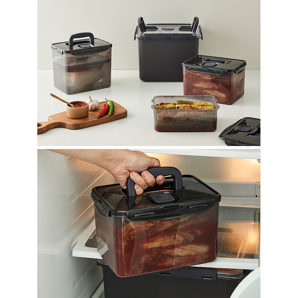 Kimchi Bucket Food Storage Airtight Container with Breathing Cap 4.5L 6.0L Made in KOREA