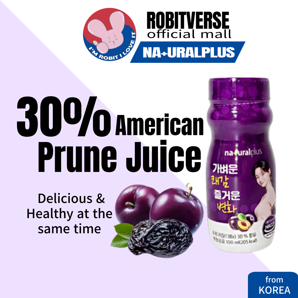 Naural Plus Natural Plus Prune Juice Drinks 100ml Korea Korean