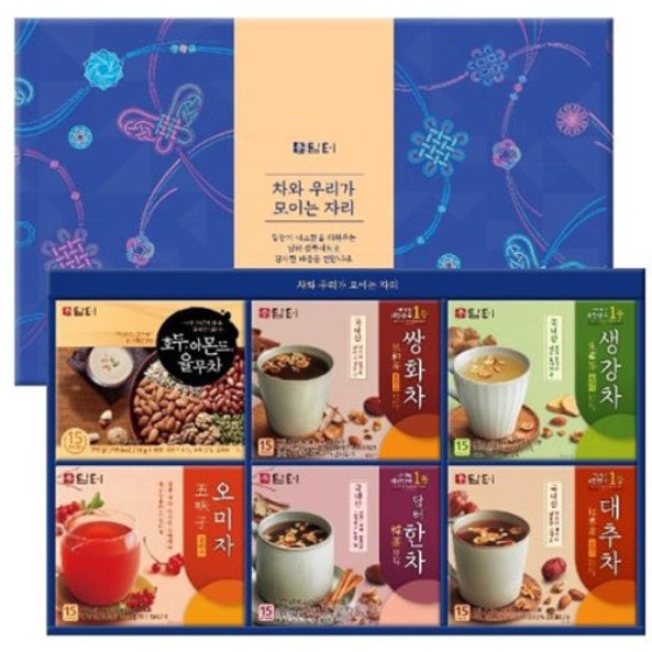 Damteo Jeongdam Comprehensive Set of 6 Traditional Tea Yulmu Tea Ginger ...