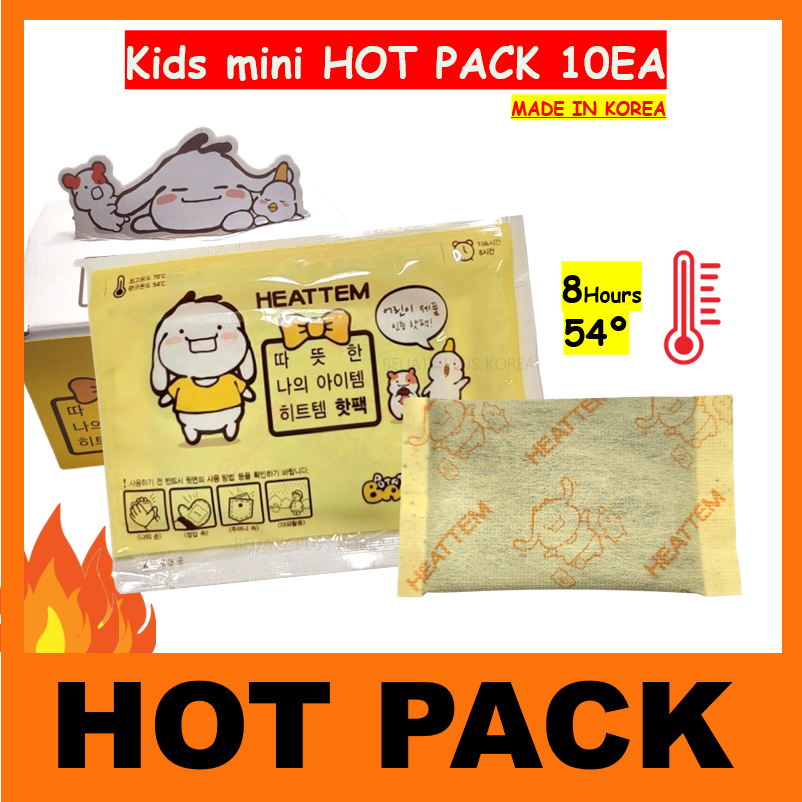 Kids mini HOT PACK 25gx10EA Hand Warmer Hot Pad Heat Pack | Shopee ...