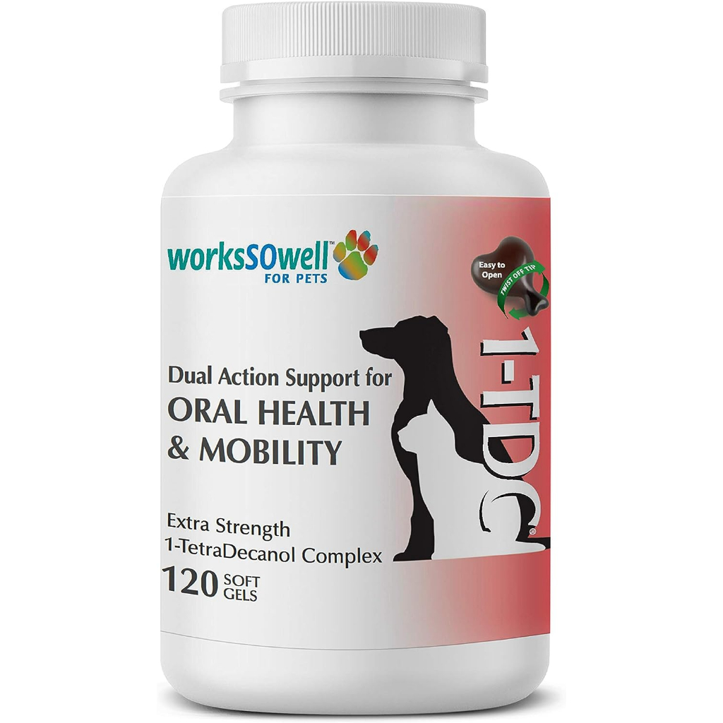[worksSOwell] 1-TDC Dual Action Oral Health + Mobility Support for Dogs ...