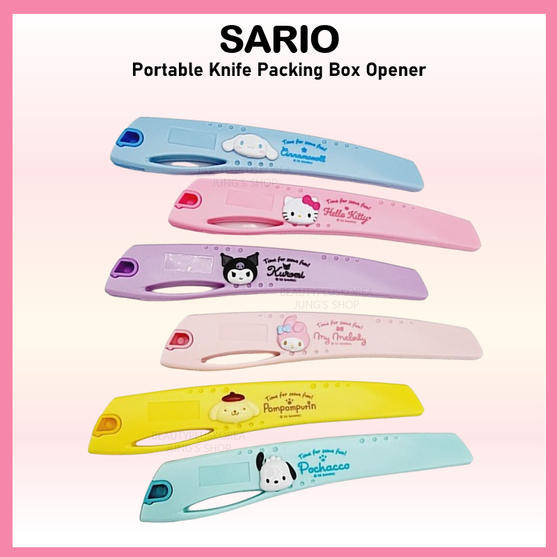 [SANRIO] Portable Knife Packing Box Opener Paper cutter Stationery ...