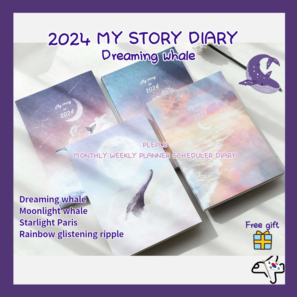 2024 My Story Diary/Monthly Weekly Planner Scheduler Diary/+1 Deco ...