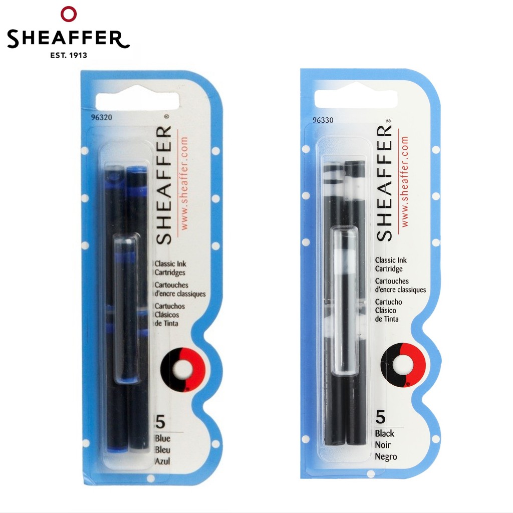 Sheaffer Fountain Pen Classic Ink Cartridge Refill Blue / Black (pack ...