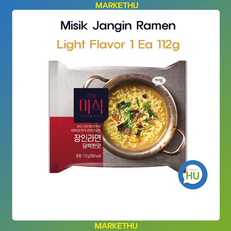 Misik Jangin Ramen Spicy, Light, Strong Spicy Flavor 1 Ea, 1 Bundle ...