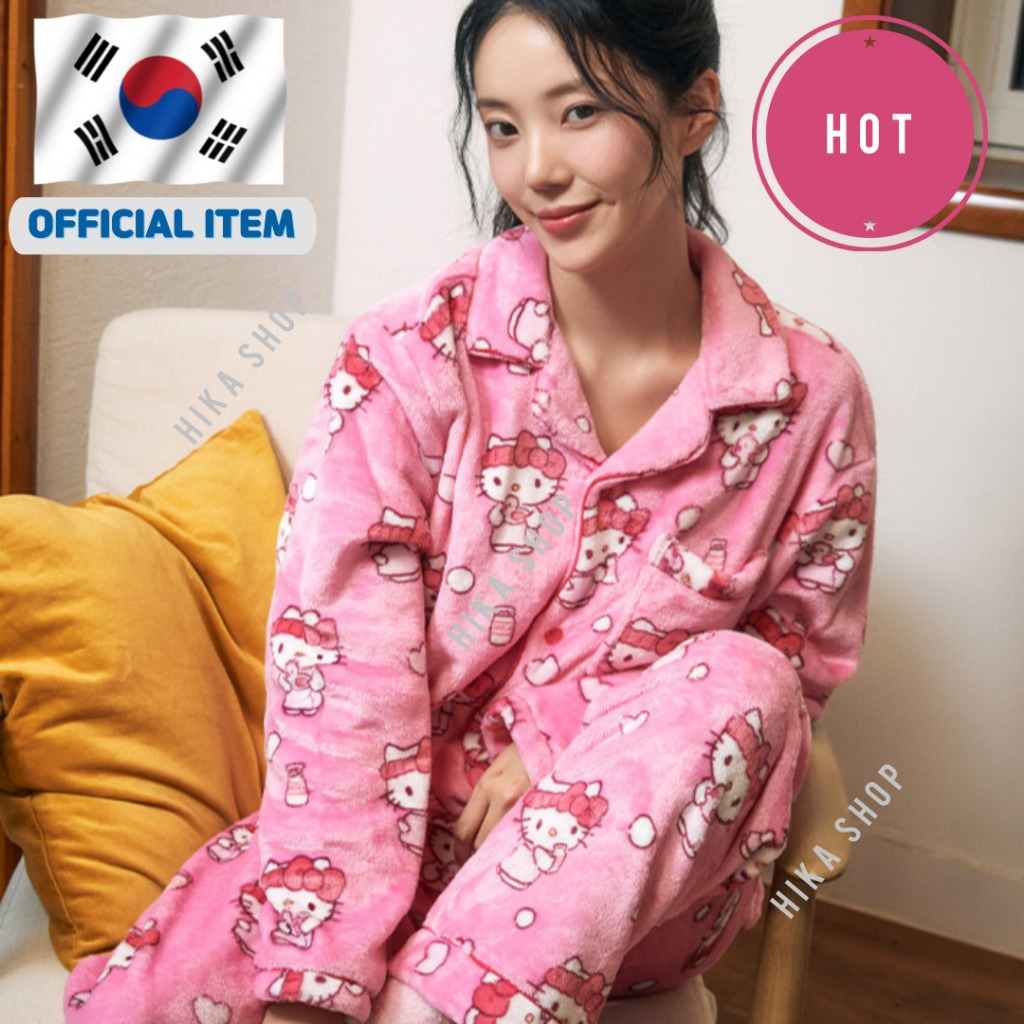 Korea Authentic SPAO Sanrio Characters Sleepwear Pajamas - Red | Shopee ...