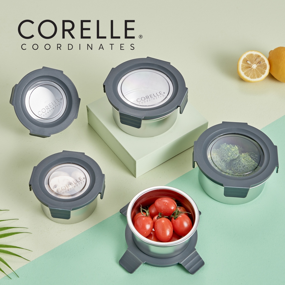 Corelle Airtight Stainless Steel Food Storage Container 5p Dishwasher ...